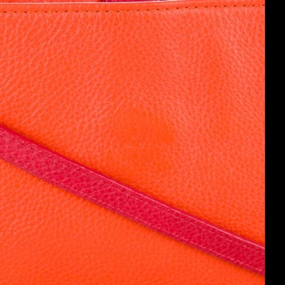 Tory Burch Clay Crossbody Extendable Covertible Bag- Orange Fushica Purple Pink - Picture 5 of 5